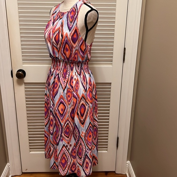 104. Trina Turk Mao Printed Dress in Purple - Picture 10 of 15